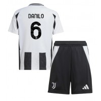 Juventus Danilo Luiz #6 Heimtrikotsatz Kinder 2024-25 Kurzarm (+ Kurze Hosen)